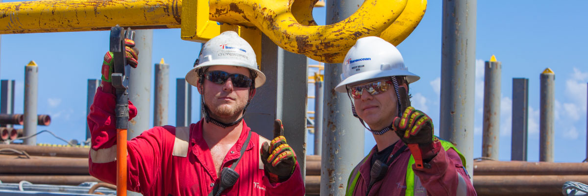 Two Andalv Petroleum Engineering  employees offshore