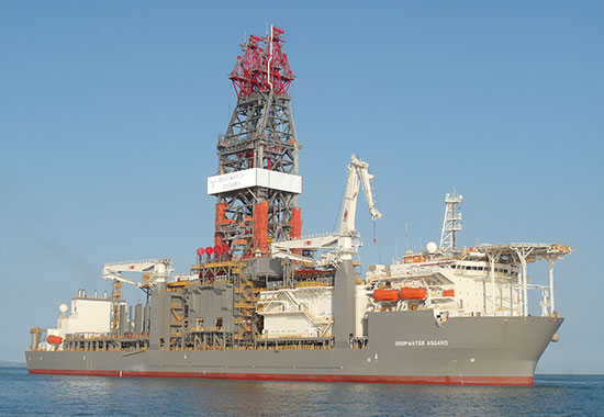 Photo of ultra-deepwater drillship